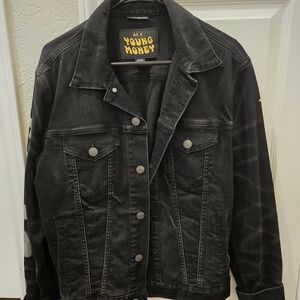 AE Young Money Collaboration Black Denim Jacket